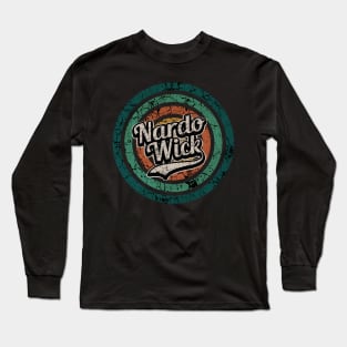 Nardo Wick // Retro Circle Crack Vintage Long Sleeve T-Shirt